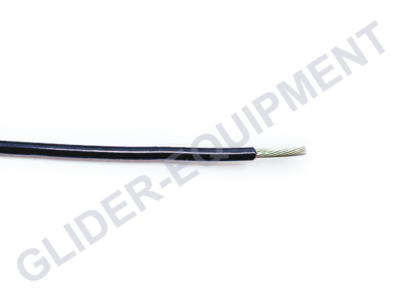 Tefzel kabel AWG18 (1.15mm²) Schwarz [M22759/16-18-0]